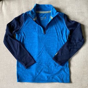 Kids' Smartwool Classic Thermal Merino Base Layer Zip T Small